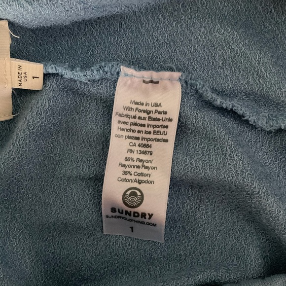 NWOT Sundry Blue Star motif Joggers, sizes: S, M - Picture 6 of 9